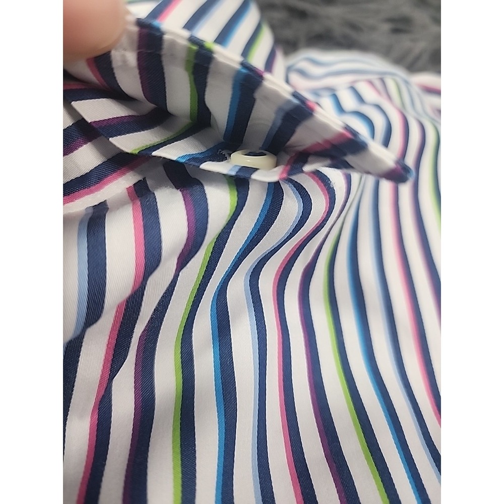 Peter Millar Xl Mens Button Down‎ Long Sleeve Striped Shirt0 - Picture 3 of 11